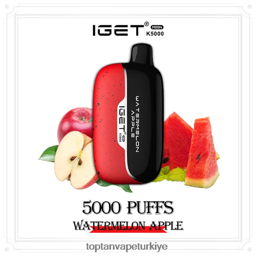 Türkiye'De Vape V02JDP6 karpuz elması IGET Moon k5000