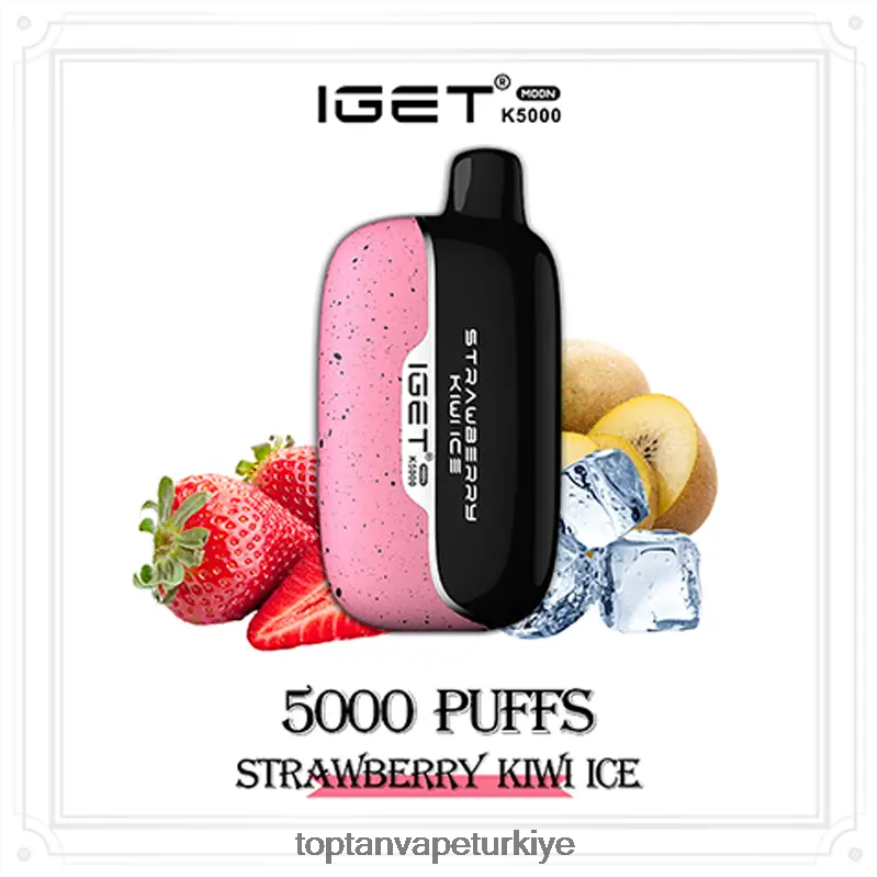 Toptan Vape V02JDP18 çilek kivi buz IGET Moon k5000