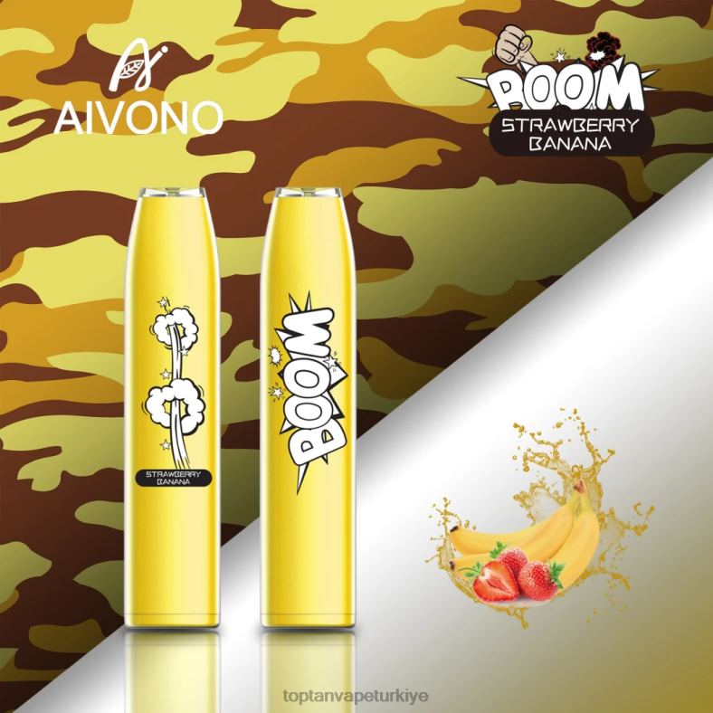 Aivono AIM BOOM 600 çilek muz - 8826J363 Vape Toptan Satış