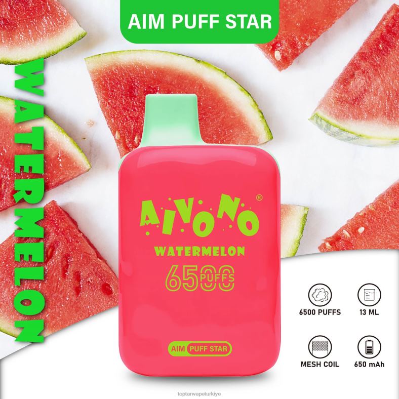 Aivono AIM PUFF STAR 6500 karpuz - 8826J291 Vape Toptan Satış