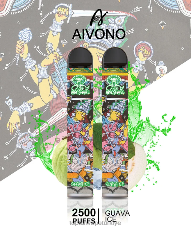 Aivono AIM SNAKE 2500 guava buzu - 8826J307 Vape Toptan Satış