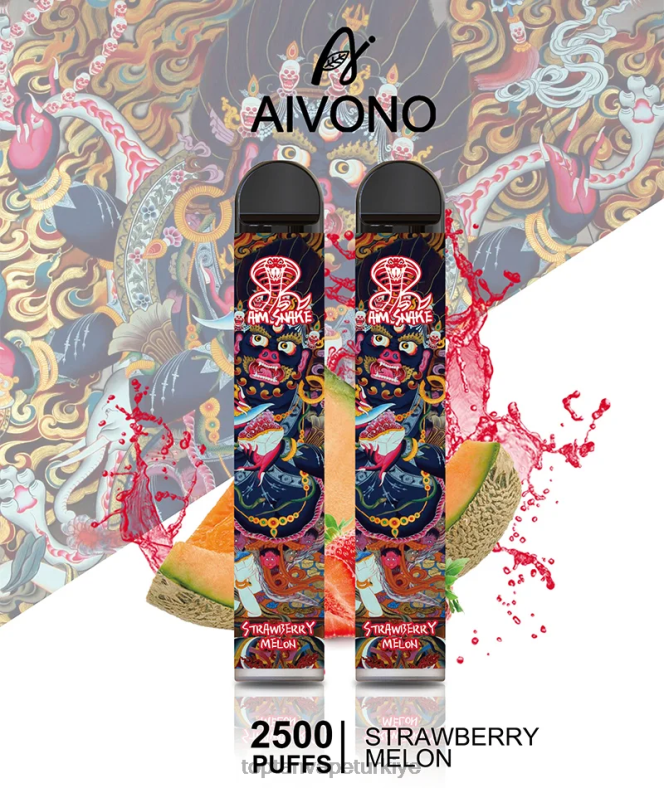 Aivono AIM SNAKE 2500 çilek kavun - 8826J320 Vape Türkiye