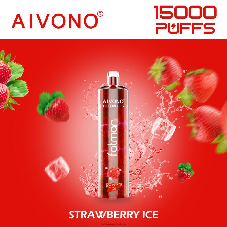 Aivono FATMAN 15000 çilekli buz - 8826J11 Vape Toptan Satış