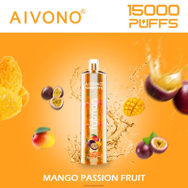 Aivono FATMAN 15000 mango tutku meyvesi - 8826J19 Vape Toptan Satış