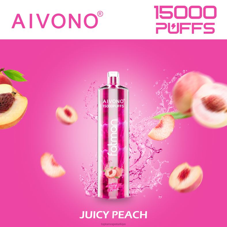 Aivono FATMAN 15000 sulu şeftali - 8826J17 Toptan Vape Türkiye