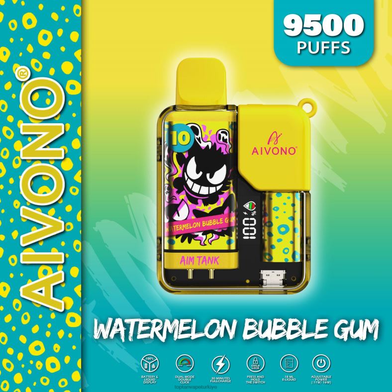 Aivono AIM TANK 9500 karpuzlu sakız - 8826J44 Toptan Vape