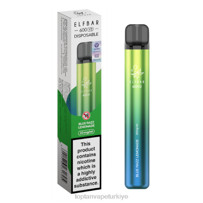 toptan Vape - mavi razz limonata 86VR274 ELFBAR 600V2 20mg