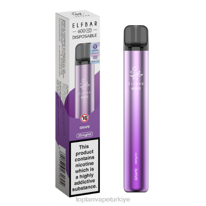 toptan Vape - üzüm 86VR284 ELFBAR 600V2 20mg