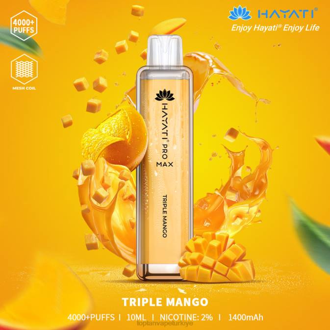 Vape Türkiye - üçlü mango 86VR179 Hayati Pro Max 4000