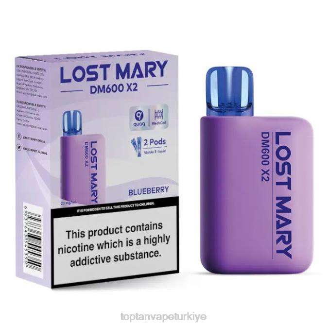 Türkiye'de Vape - Yabanmersini 86VR467 LOST MARY DM600 X2