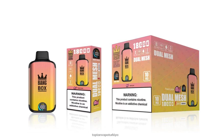 Bang Box 18000 nefes 4N0B4D91 - Vape Toptan Satış şeftali suyu