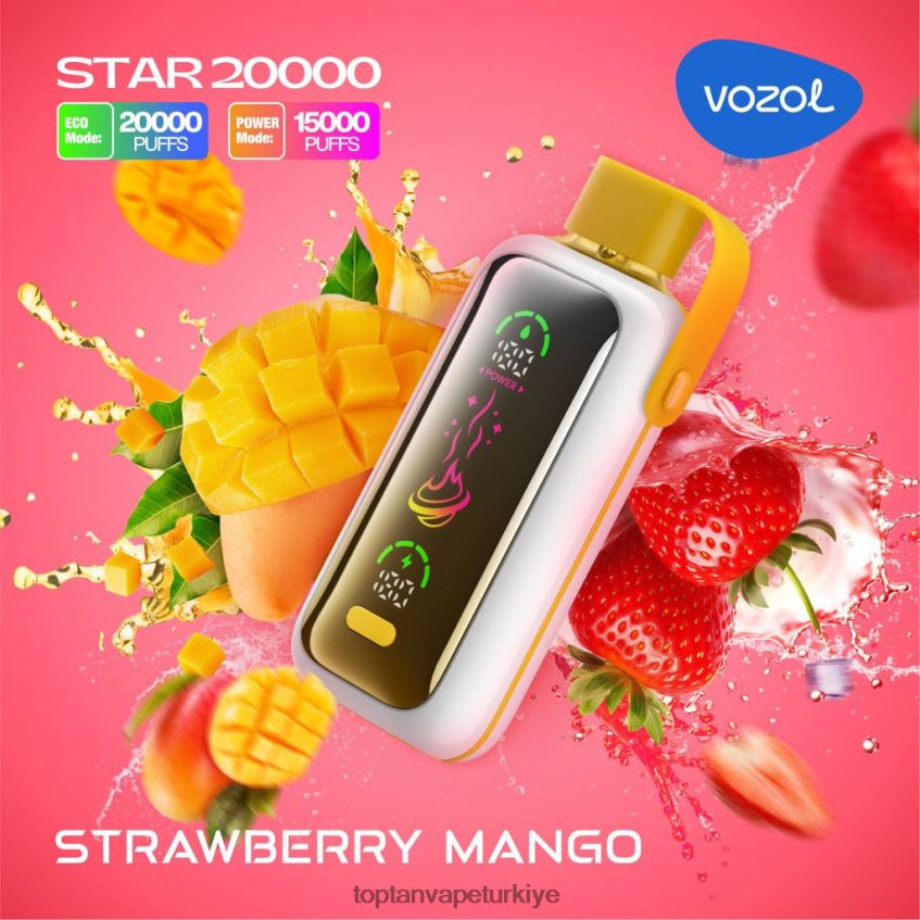 Toptan Vape Türkiye çilek mango HJ68N81 VOZOL STAR 20000