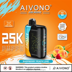 Aivono AIM BOOM 25000 ahududu şeftali limonu - 8826J350 Türkiye'De Vape