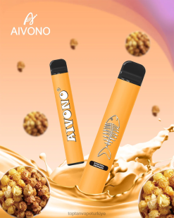 Aivono AIM FISHBONE 600 karamelli patlamış mısır - 8826J286 Türkiye'De Vape