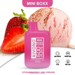 Aivono AIM MINI BOXX 600 çilekli dondurma - 8826J232 Vape Türkiye