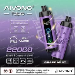 Aivono Fatpro 22000 üzüm nane - 8826J2 Elektronik Sigara Toptan Satış