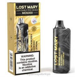 elektronik sigara toptan satış - böğürtlen kiraz limon 86VR343 LOST MARY MO5000 siyah altın 10ml