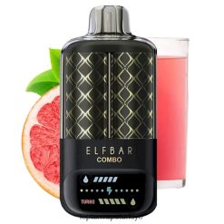 Elf Bar Combo 25000 - JZ68LH11 pembe limonata ve greyfurt Vape Toptan Satış