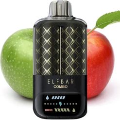 Elf Bar Combo 25000 - JZ68LH3 yeşil elma ve çift elmalı nargile Vape Toptan Satış