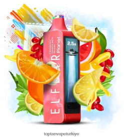 Elf Bar Planet 25000 - JZ68LH30 kızılcık portakal baja sıçrama Türkiye'De Vape