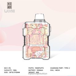 LAVIE NIO BOX 9000 nefes 246VL195 | Vape Toptan Satış çift ​​elma