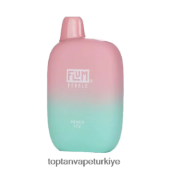 şeftali buzlu FLUM PEBBLES 6000 nefes 6208F638 Vape Toptan Satış