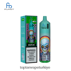 Toptan Vape 8B66J013 üzüm buzu Fumot Tornado 30k müzik