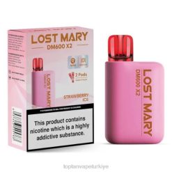Vape Türkiye satış - çilekli buz 86VR480 LOST MARY DM600 X2