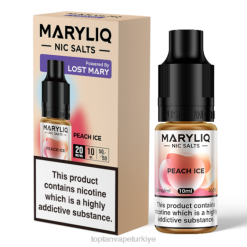Vape Türkiye satış - şeftalili buz 86VR450 LOST MARY MARYLIQ güzel tuzlar - 10ml - 20mg