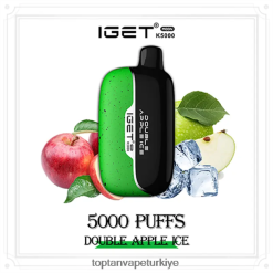 Vape Türkiye Satış V02JDP19 çift ​​elmalı buz IGET Moon k5000